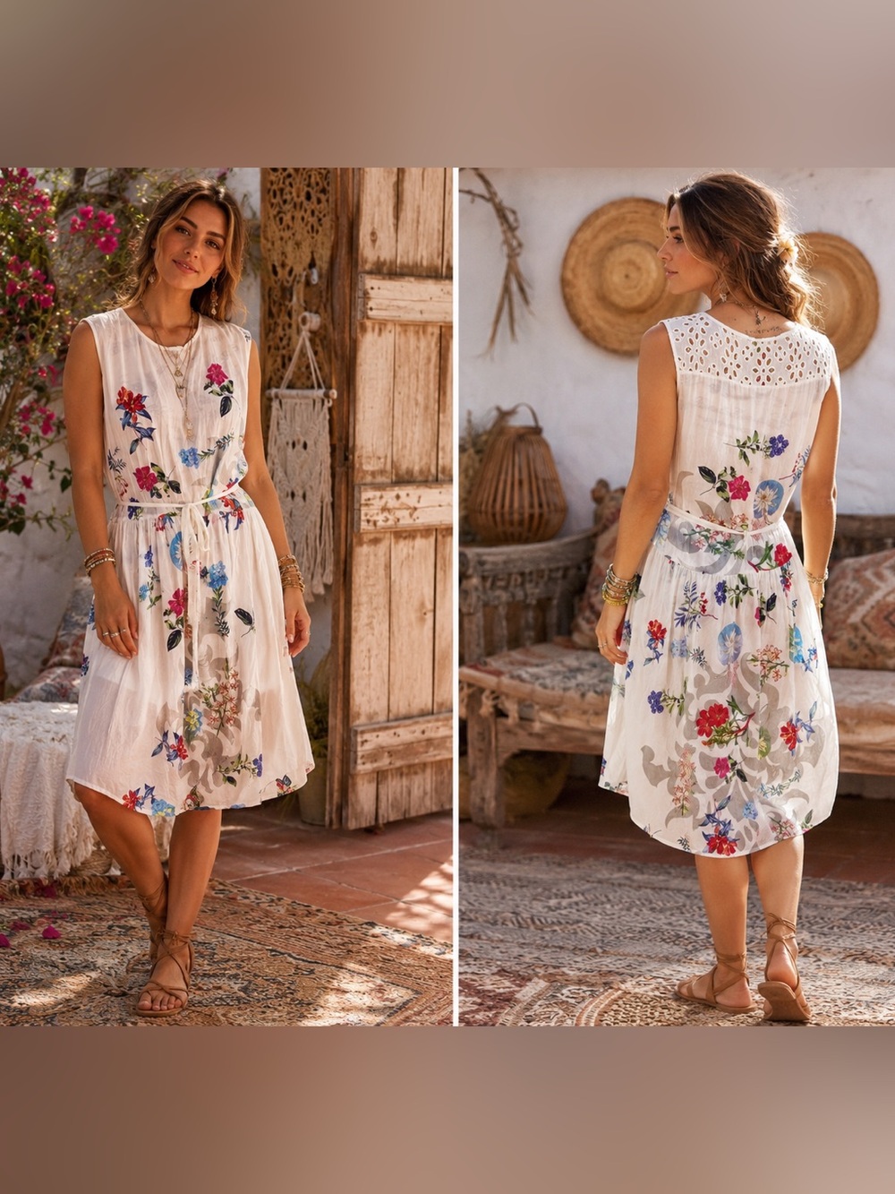 Johnny Was Floral Dress